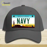 Navy Arizona Novelty License Plate Hat Tag Cotton / Charcoal