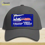 Trump Train Novelty License Plate Hat Tag Cotton / Charcoal