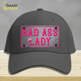 Bad Ass Lady Novelty License Plate Hat Tag Cotton / Charcoal