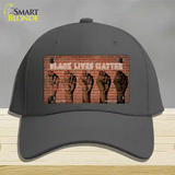 Black Lives Matter Fists Novelty License Plate Hat Tag Cotton / Charcoal