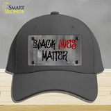 Black Lives Matter Concrete Novelty License Plate Hat Tag Cotton / Charcoal