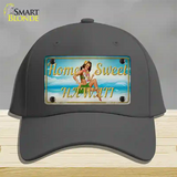 Home Sweet Hawaii Novelty License Plate Hat Tag Cotton / Charcoal