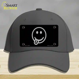 Tongue Out Black Novelty License Plate Hat Tag Cotton / Charcoal