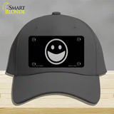 Happy Black Novelty License Plate Hat Tag Cotton / Charcoal