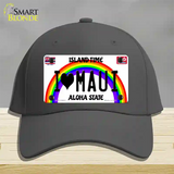 I Heart Maui Novelty License Plate Hat Tag Cotton / Charcoal