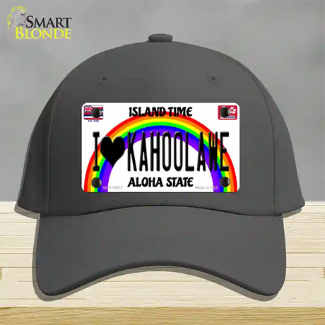 I Heart Kahoolawe Novelty License Plate Hat Tag Cotton / Charcoal