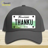 Thank You Novelty License Plate Hat Tag Cotton / Charcoal