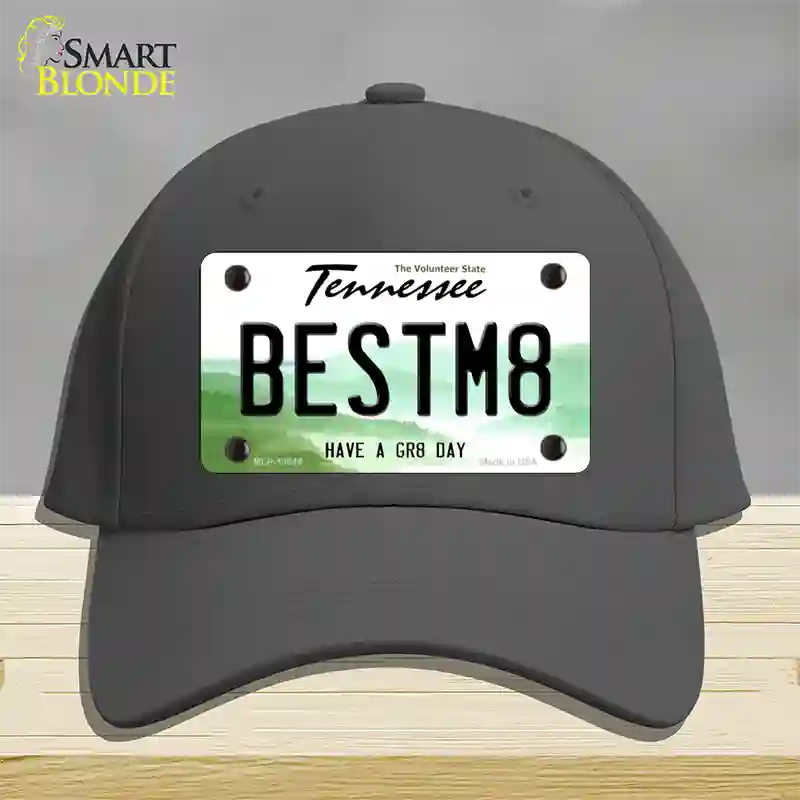 Best Mate Novelty License Plate Hat Tag Cotton / Charcoal