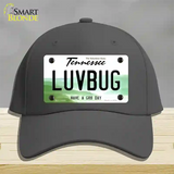 Love Bug Novelty License Plate Hat Tag Cotton / Charcoal