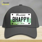 Be Happy Novelty License Plate Hat Tag Cotton / Charcoal