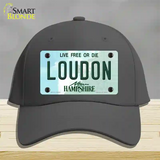 Loudon New Hampshire Novelty License Plate Hat Tag Cotton / Charcoal