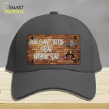 Grad Without Rad Novelty License Plate Hat Tag Cotton / Charcoal