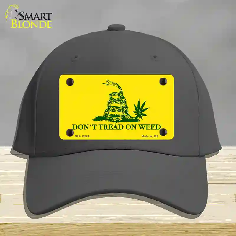 Dont Tread On Weed Novelty License Plate Hat Tag Cotton / Charcoal