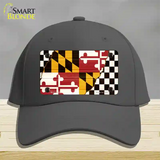 Maryland Racing Flag Novelty License Plate Hat Tag Cotton / Charcoal