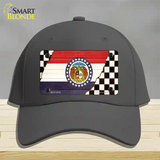 Missouri Racing Flag Novelty License Plate Hat Tag Cotton / Charcoal