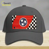 Tennessee Racing Flag Novelty License Plate Hat Tag Cotton / Charcoal