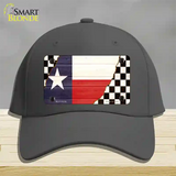 Texas Racing Flag Novelty License Plate Hat Tag Cotton / Charcoal