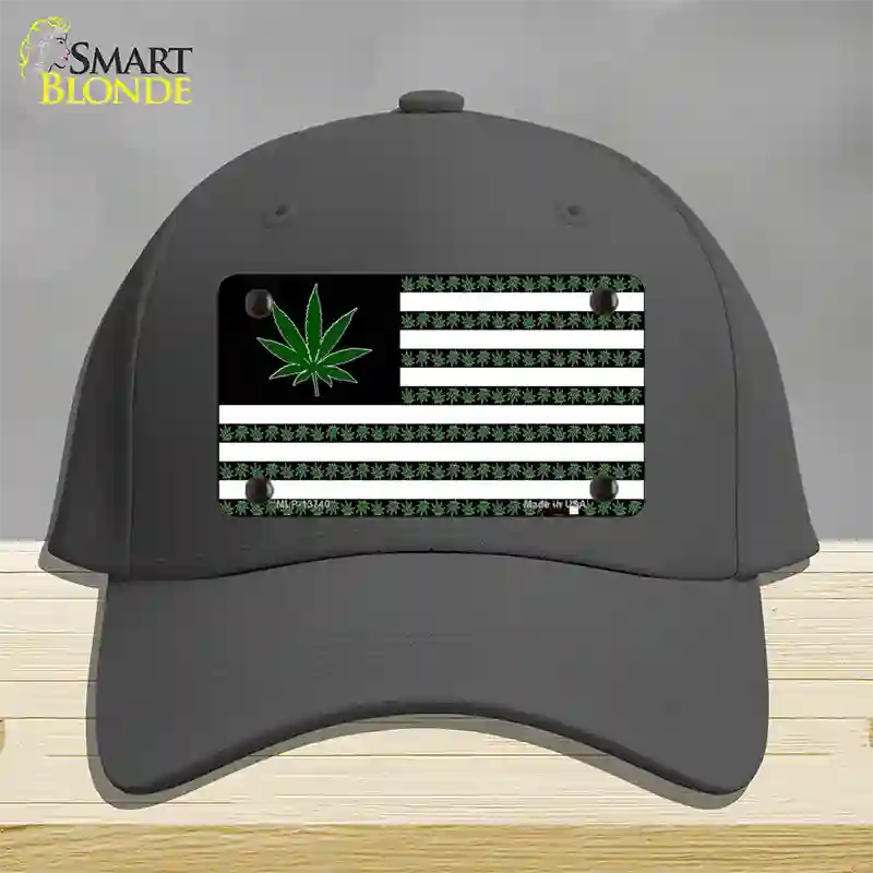 American Weed Novelty License Plate Hat Tag Cotton / Charcoal