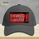 Its Not Leaking Oil Novelty License Plate Hat Tag Cotton / Charcoal