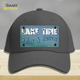 Lake Time Novelty License Plate Hat Tag Cotton / Charcoal