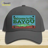 Welcome To The Bayou Novelty License Plate Hat Tag Cotton / Charcoal