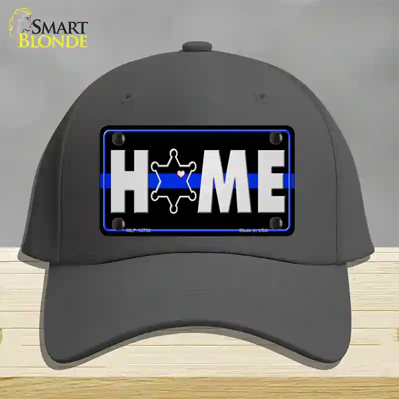 Home Sheriff Badge Novelty License Plate Hat Tag Cotton / Charcoal