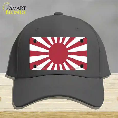 Rising Sun Japan Novelty License Plate Hat Tag Cotton / Charcoal