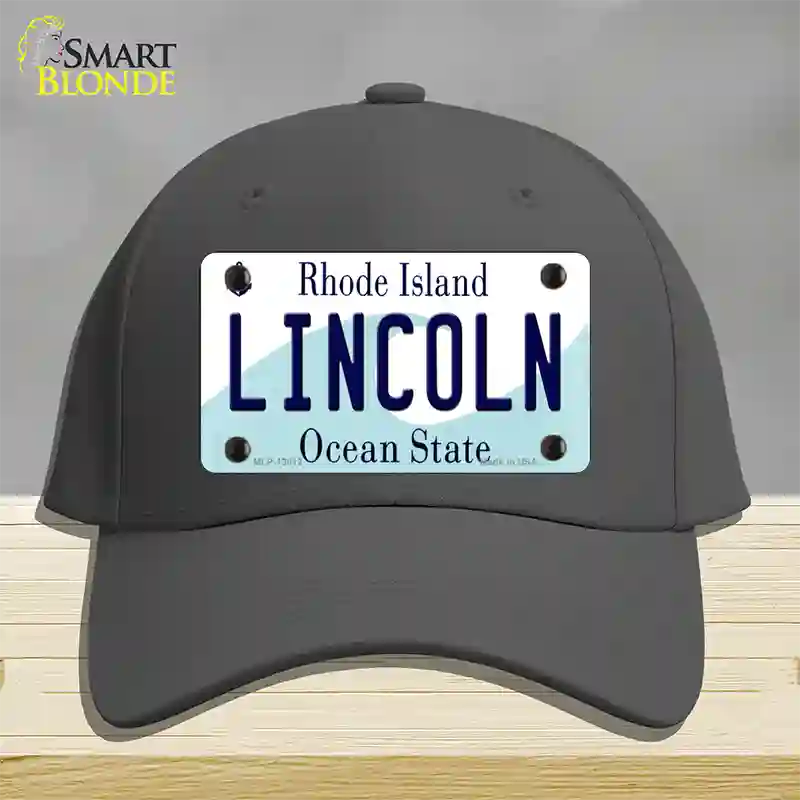 Lincoln Rhode Island Novelty License Plate Hat Novelty License Plate Hat Cotton / Charcoal