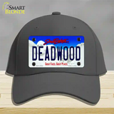 Deadwood South Dakota Novelty License Plate Hat Tag Cotton / Charcoal