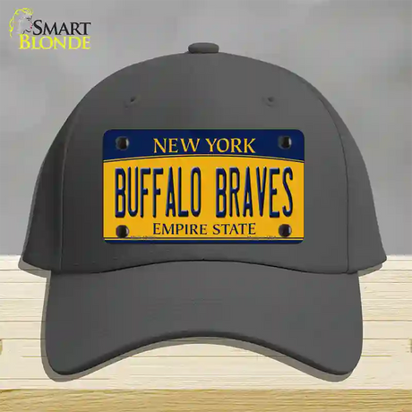 Buffalo Braves New York Novelty License Plate Hat Tag Cotton / Charcoal