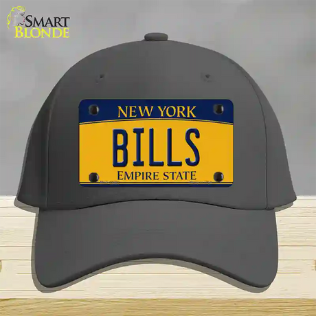 Bills New York Yellow Novelty License Plate Hat Tag Cotton / Charcoal