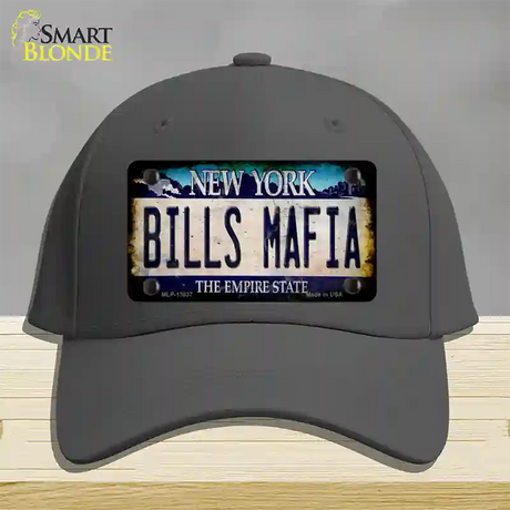 Bills Mafia Novelty License Plate Hat Tag Cotton / Charcoal