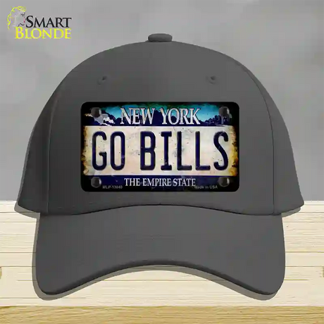 Go Bills New York Rusty Novelty License Plate Hat Tag Cotton / Charcoal