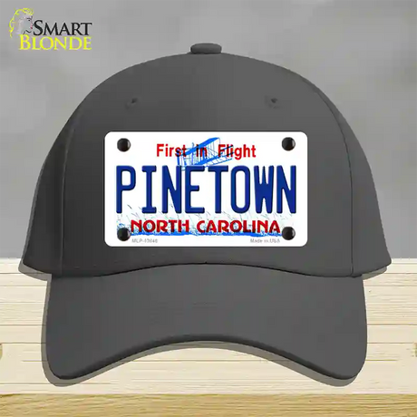 Pinetown North Carolina Novelty License Plate Hat Tag Cotton / Charcoal