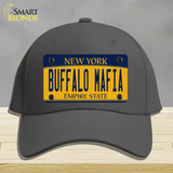 Buffalo Mafia NY Yellow Novelty License Plate Hat Tag Cotton / Charcoal