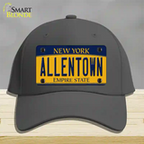 Allentown NY Yellow Novelty License Plate Hat Tag Cotton / Charcoal