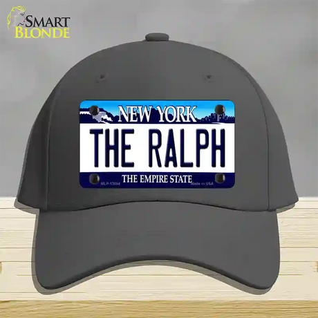 The Ralph NY Blue Novelty License Plate Hat Tag Cotton / Charcoal