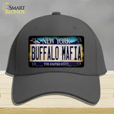 Buffalo Mafia NY Blue Rusty Novelty License Plate Hat Tag Cotton / Charcoal