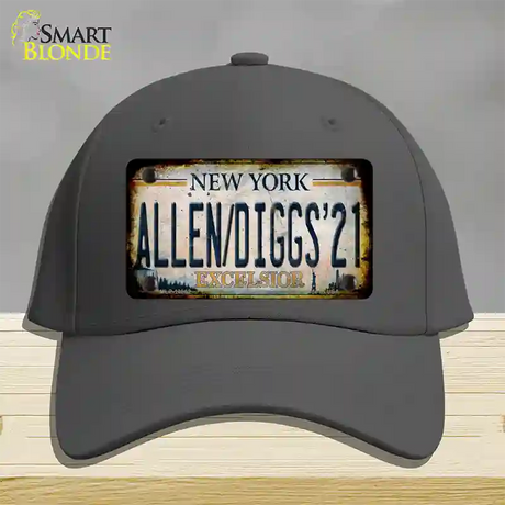 Allen Diggs 21 NY Excelsior Rusty Novelty License Plate Hat Tag Cotton / Charcoal