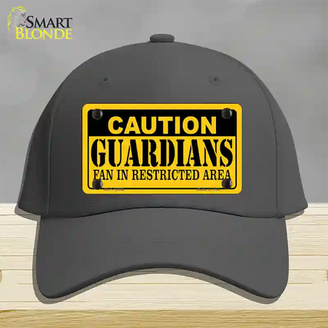 Caution Guardians Novelty License Plate Hat Tag Cotton / Charcoal