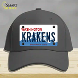 Krakens Washington Novelty License Plate Hat Tag Cotton / Charcoal