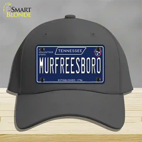 Murfreesboro Tennessee Blue Novelty License Plate Hat Tag Cotton / Charcoal