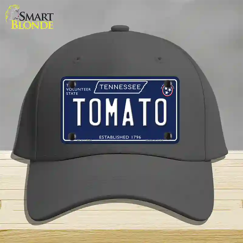 Tomato Tennessee Blue Novelty License Plate Hat Tag Cotton / Charcoal