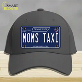 Moms Taxi Tennessee Blue Novelty License Plate Hat Tag Cotton / Charcoal