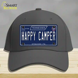 Happy Camper Tennessee Blue Novelty License Plate Hat Tag Cotton / Charcoal