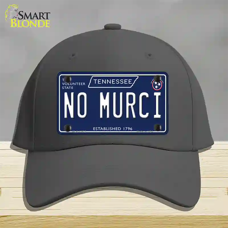 No Murci Tennessee Blue Novelty License Plate Hat Tag Cotton / Charcoal