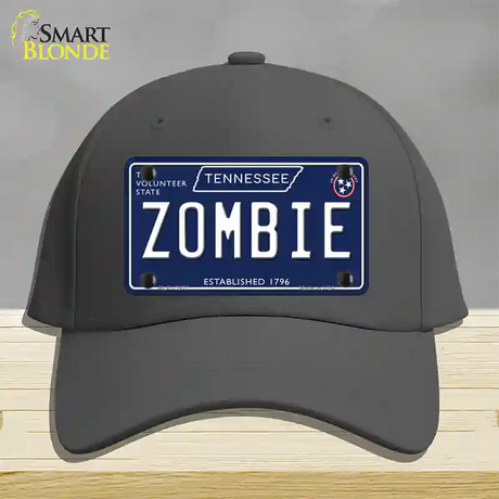 Zombie Tennessee Blue Novelty License Plate Hat Tag Cotton / Charcoal