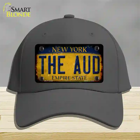 The Aud New York Yellow Novelty License Plate Hat Tag Cotton / Charcoal