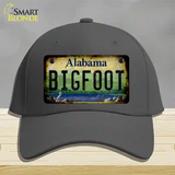 Bigfoot Alabama Novelty License Plate Hat Tag Cotton / Charcoal