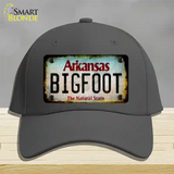 Bigfoot Arkansas Novelty License Plate Hat Tag Cotton / Charcoal